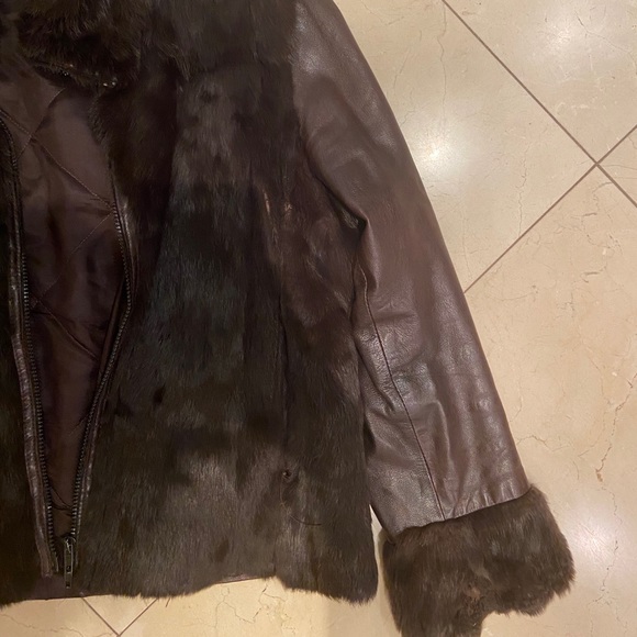 LEATHER FUR COAT!!!! - Picture 2 of 8